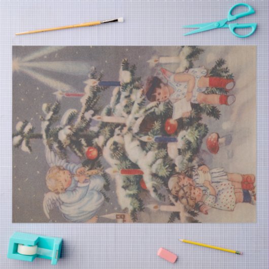 Ontwerp 1 kersttijdreeks tissuepapier (Craft)