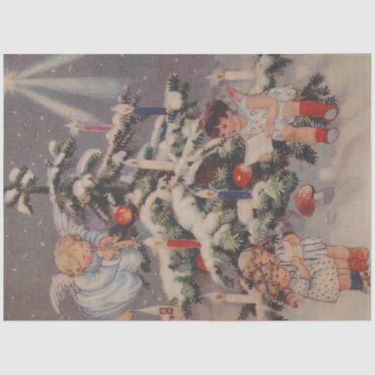 Ontwerp 1 kersttijdreeks tissuepapier (Voorkant)