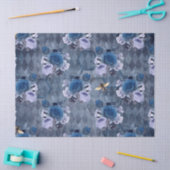 Ontwerp 1 van de blauwe bijenreeks tissuepapier (Craft)