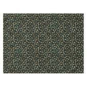 Ontwerp 1 van de blauwgroen en Gold Leopard-reeks Tafelkleed (Voorkant (Horizontaal))