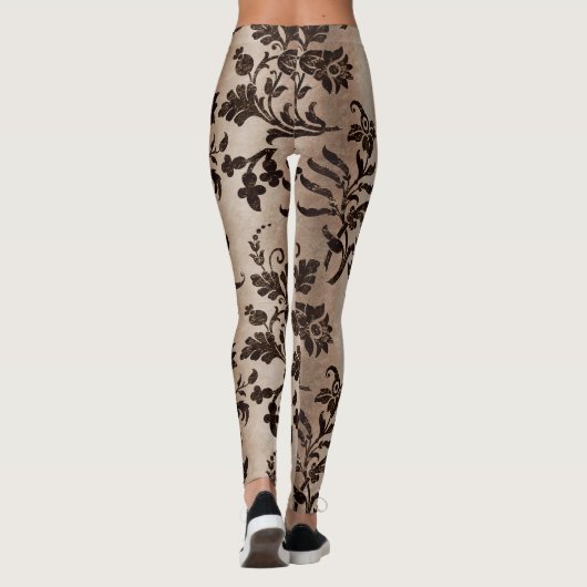 Ontwerp 1 van de Bronze Velvet reeks Leggings (Achterkant)