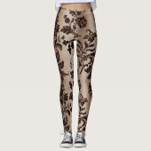 Ontwerp 1 van de Bronze Velvet reeks Leggings (Voorkant)