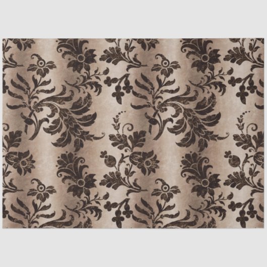 Ontwerp 1 van de Bronze Velvet reeks Tissuepapier (Voorkant)