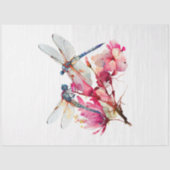 Ontwerp 1 van de Dragonfly-Waterverf Tissuepapier (Voorkant)