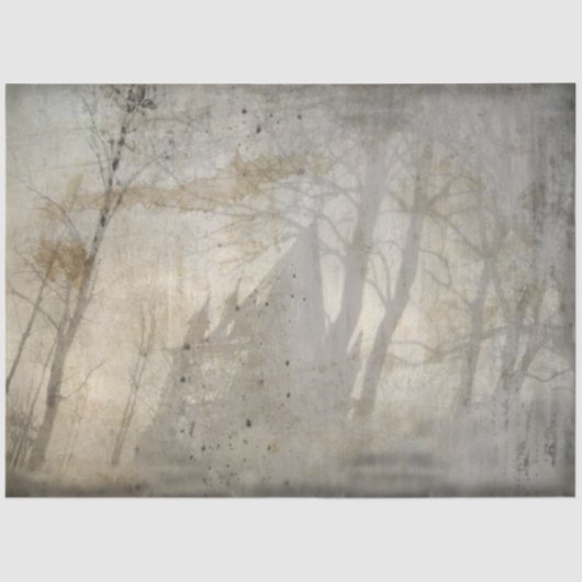 Ontwerp 1 van de Gothic Castle-reeks Tissuepapier (Voorkant)