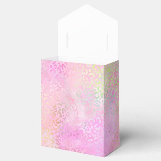 Ontwerp 1 van de Iridescent Leopard-reeks Bedankdoosjes (Geopend)