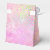 Ontwerp 1 van de Iridescent Leopard-reeks Bedankdoosjes (Achterkant)