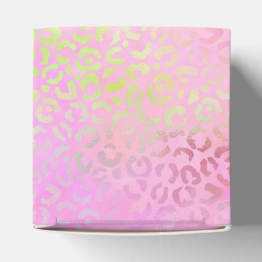 Ontwerp 1 van de Iridescent Leopard-reeks Bedankdoosjes (Bovenkant)