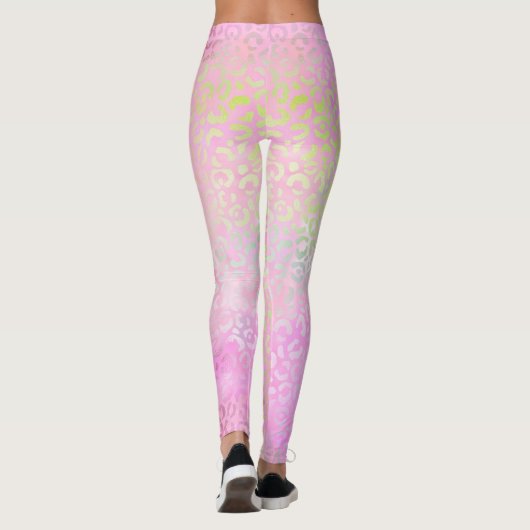 Ontwerp 1 van de Iridescent Leopard-reeks Leggings (Achterkant)