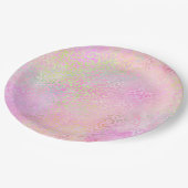 Ontwerp 1 van de Iridescent Leopard-reeks Papieren Bordje (Gekanteld)