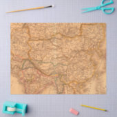 Ontwerp 1 van de  Kaart van de Reeks Tissuepapier (Craft)