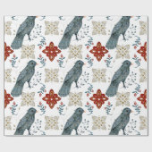 Ontwerp 1 van de KerstNoordse Tegel Reeks Cadeaupapier (Vlak)