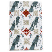 Ontwerp 1 van de KerstNoordse Tegel Reeks Medium Cadeauzakje (Voorkant)