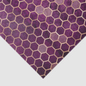 Ontwerp 1 van de Paarse Bee-reeks Tissuepapier (Detail)