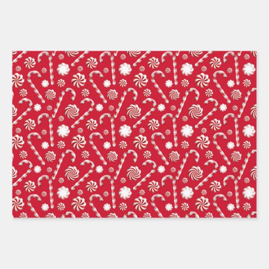 Ontwerp 1 van de Peppermint-specerijreeks Inpakpapier Vel (Voorkant)