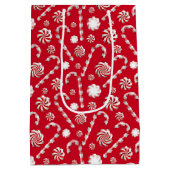 Ontwerp 1 van de Peppermint-specerijreeks Medium Cadeauzakje (Achterkant)