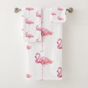 Ontwerp 1 van de Reeks van de Flamingo van de Tend Bad Handdoek