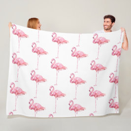 Ontwerp 1 van de Reeks van de Flamingo van de Tend Fleece Deken