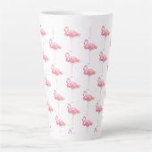 Ontwerp 1 van de Reeks van de Flamingo van de Tend Latte Mok (Voorkant)