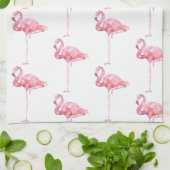 Ontwerp 1 van de Reeks van de Flamingo van de Tend Theedoek (Gevouwen)