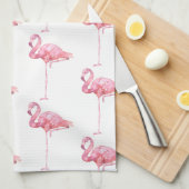Ontwerp 1 van de Reeks van de Flamingo van de Tend Theedoek (Quarter Fold)