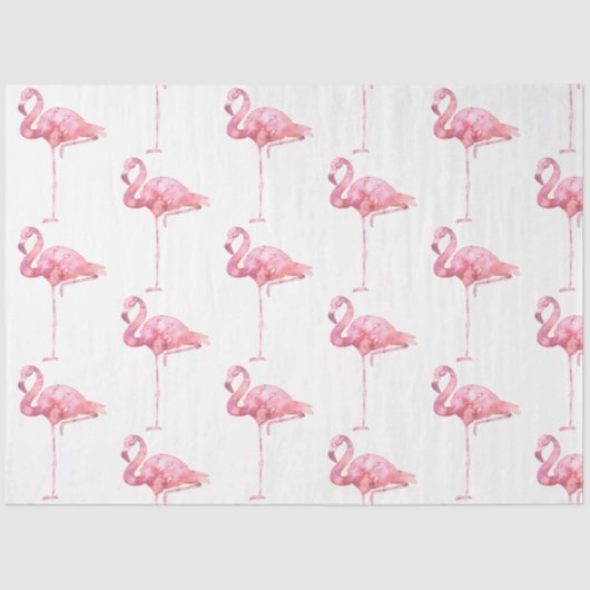 Ontwerp 1 van de Reeks van de Flamingo van de Tend Tissuepapier (Voorkant)