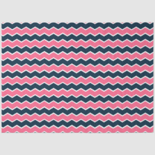Ontwerp 1 van de roze en Navy Nautical Series Tissuepapier