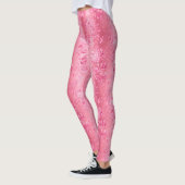 Ontwerp 1 van de roze Velvet-reeks Leggings (Links)
