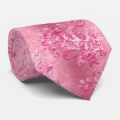 Ontwerp 1 van de roze Velvet-reeks Stropdas (Opgerold)