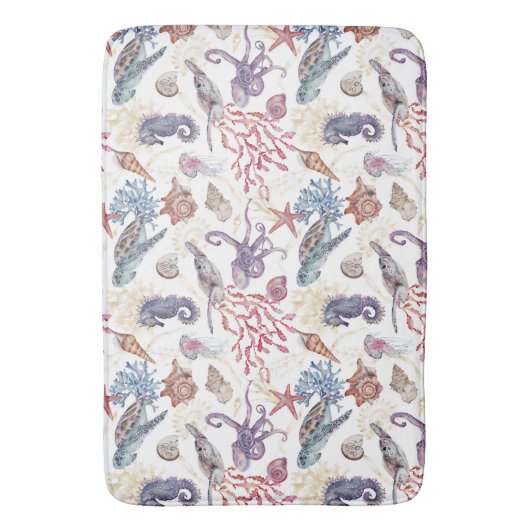 Ontwerp 1 van de samenstellingsreeks onderwater Wa Badmat (Voorkant Verticaal)