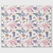 Ontwerp 1 van de samenstellingsreeks onderwater Wa Cadeaupapier (Vlak)