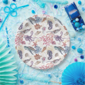 Ontwerp 1 van de samenstellingsreeks onderwater Wa Papieren Bordje (Feest)