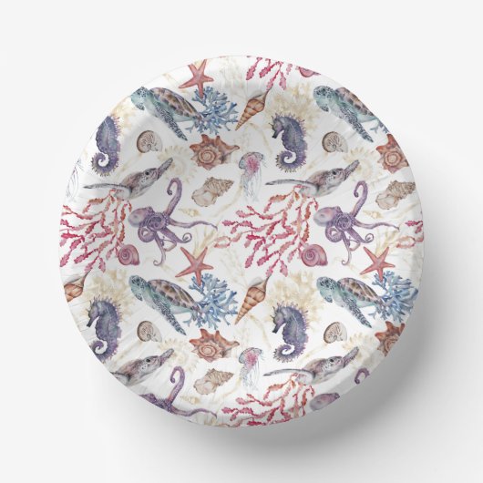 Ontwerp 1 van de samenstellingsreeks onderwater Wa Papieren Kommen (Voorkant)