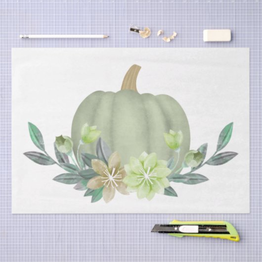 Ontwerp 1 van de Thanksgiving-pompoenreeks Tissuepapier (Craft)