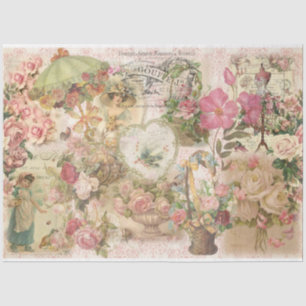Ontwerp 1 van de Victoriaans Shabby Chic-reeks Tissuepapier