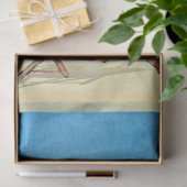 Ontwerp 1 van de waterverf Saacapes Reeks Tissuepapier (Geschenk)