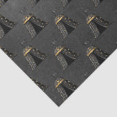 Ontwerp 1 van de zwarte en Gold Circus-reeks Tissuepapier (Detail)