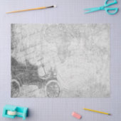 Ontwerp 1 van de zwarte en witte digitale kaartree tissuepapier (Craft)