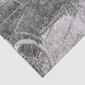 Ontwerp 1 van de zwarte en witte digitale kaartree tissuepapier (Detail)