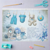 Ontwerp 1 van een babyJongassenserie Tissuepapier (Craft)