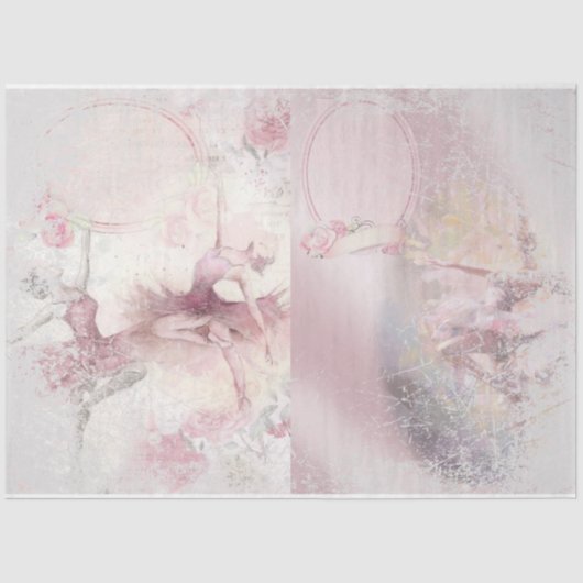 Ontwerp 1-weefselreeks Ballet Romace Tissuepapier (Voorkant)