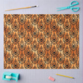 Ontwerp 21 van de zwarte en koperhalloween reeks tissuepapier (Craft)