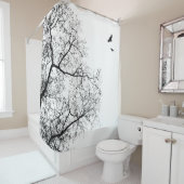 Ontwerp 24-Crow Raven Douchegordijn (In situ)