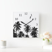 Ontwerp 27 zwart-wit vierkante klok (Huis)