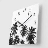 Ontwerp 27 zwart-wit vierkante klok (Hoek)