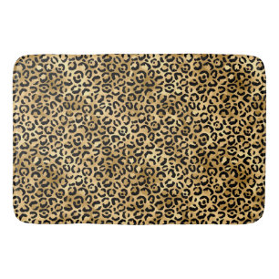 Ontwerp 2 van de blauw- en Gold-leopard-reeks Badmat