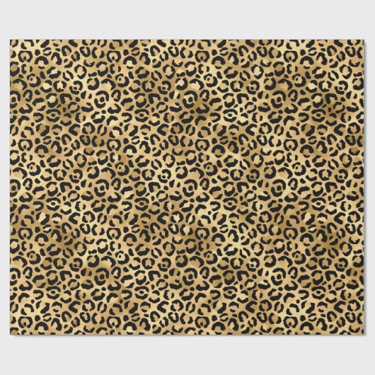 Ontwerp 2 van de blauw- en Gold-leopard-reeks Cadeaupapier (Vlak)