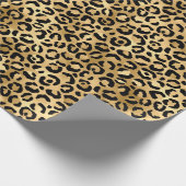 Ontwerp 2 van de blauw- en Gold-leopard-reeks Cadeaupapier (Hoek)
