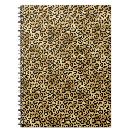 Ontwerp 2 van de blauw- en Gold-leopard-reeks Notitieboek