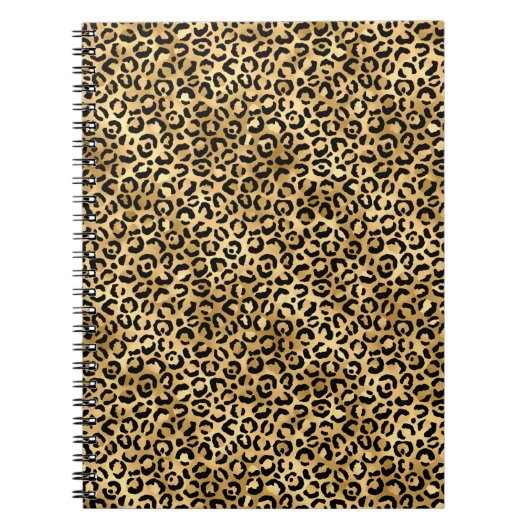 Ontwerp 2 van de blauw- en Gold-leopard-reeks Notitieboek (Voorkant)